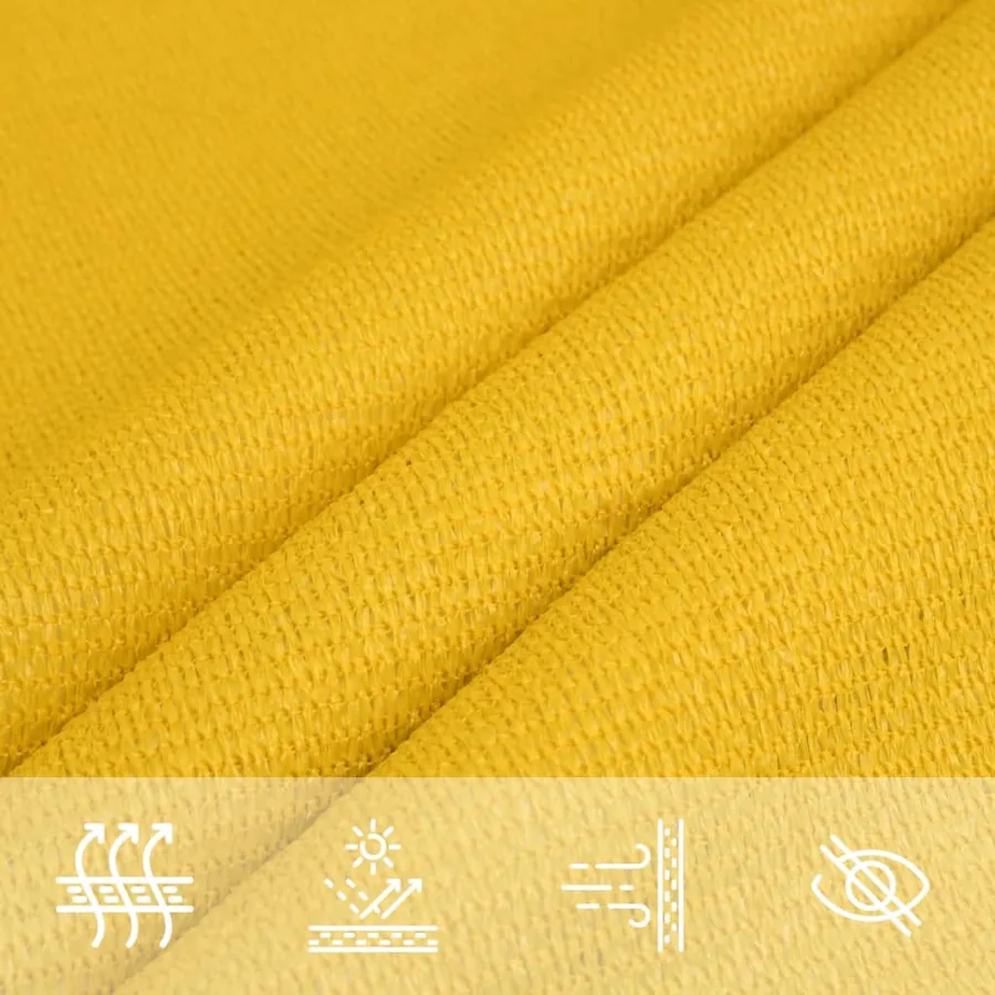 Voile d'ombrage 160 g/m² Jaune 3/4x2 m PEHD - 7