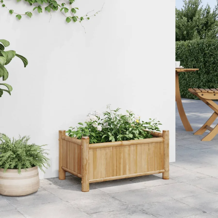 Jardinière 50x30x25 cm bambou - 3