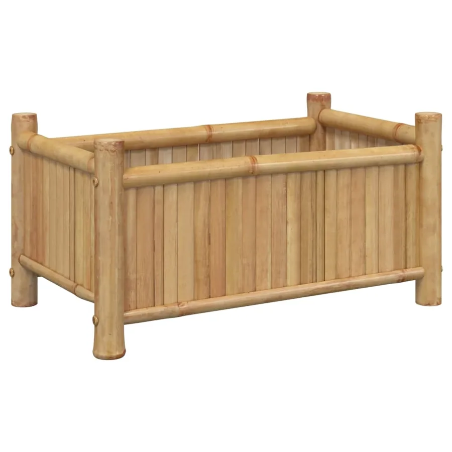 Jardinière 50x30x25 cm bambou - 6