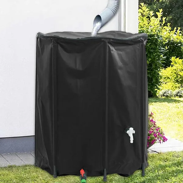 Réservoir d'eau avec robinet pliable 1250 L PVC