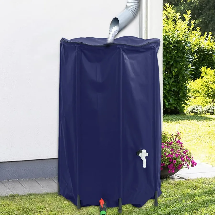 Réservoir d'eau avec robinet pliable 500 L PVC