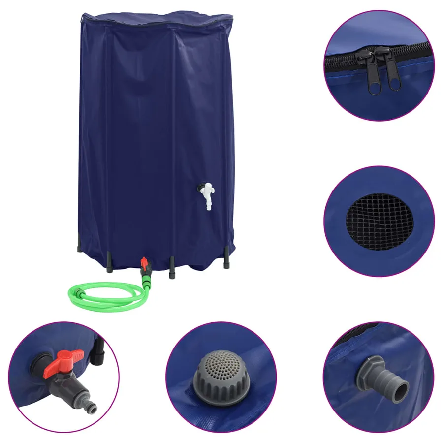Réservoir d'eau avec robinet pliable 500 L PVC - 2