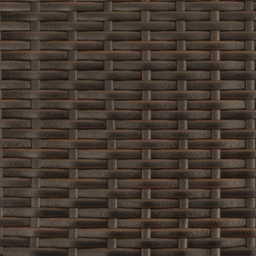 Chaises longues 2 pièces avec table en résine tressée gris clair - 50