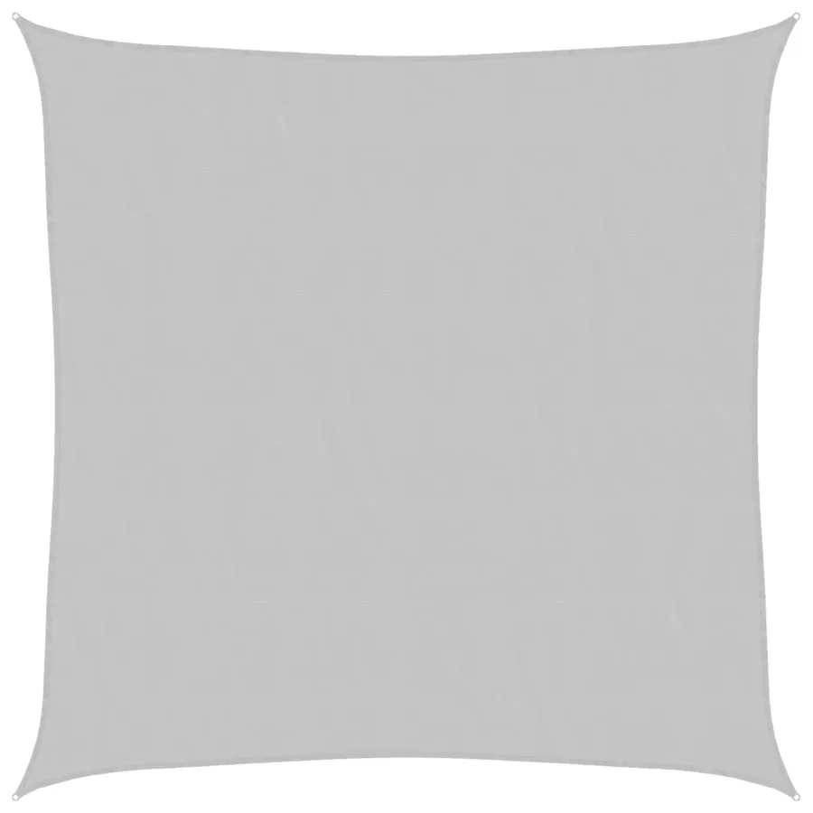 Voile d'ombrage gris clair 3,6x3,6 m 100% polyester oxford - 2