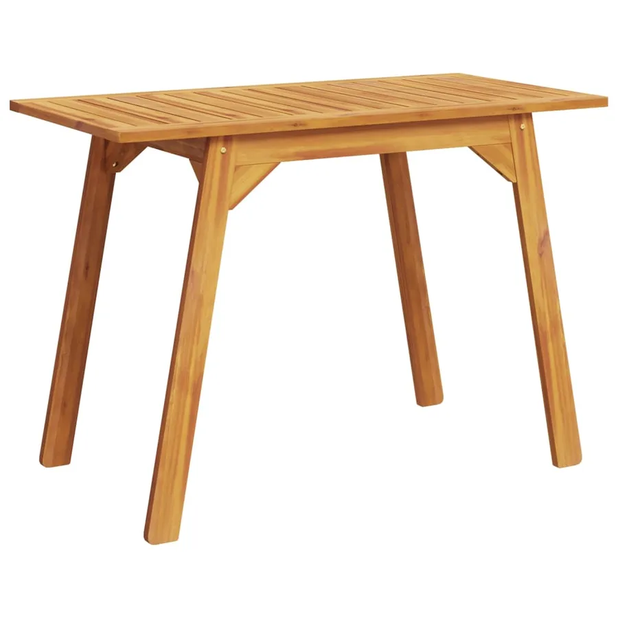 Table à manger de jardin 110x56x75 cm bois massif d'acacia - 2