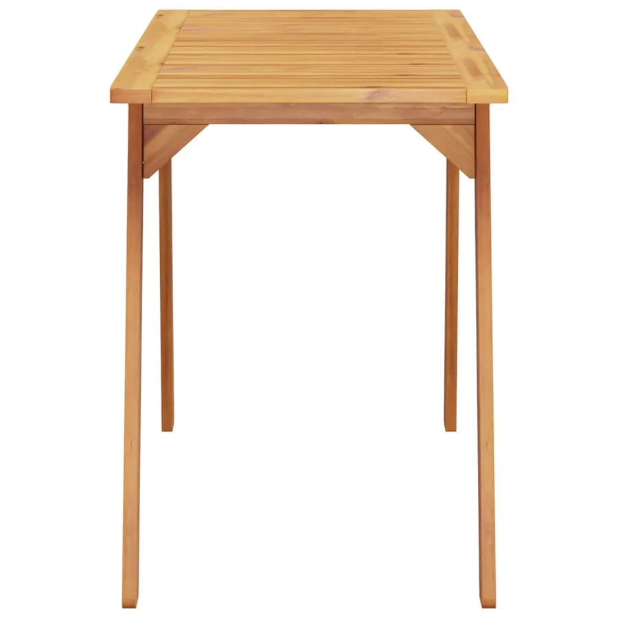 Table à manger de jardin 110x56x75 cm bois massif d'acacia - 5