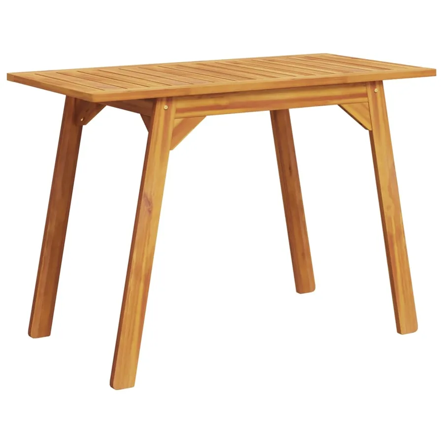 Table à manger de jardin 110x56x75 cm bois massif d'acacia - 6