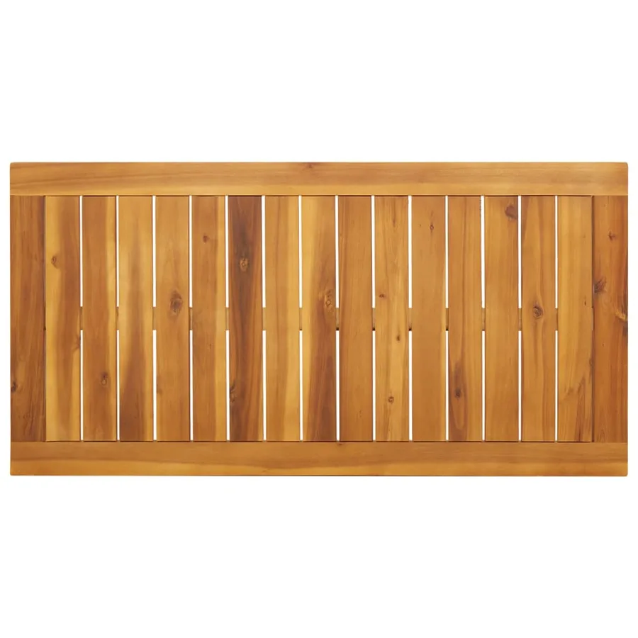 Table à manger de jardin 110x56x75 cm bois massif d'acacia - 7