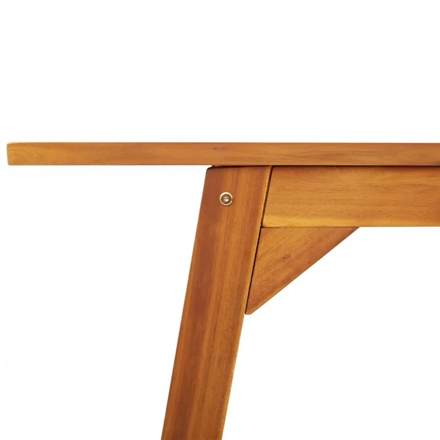 Table à manger de jardin 110x56x75 cm bois massif d'acacia - 8