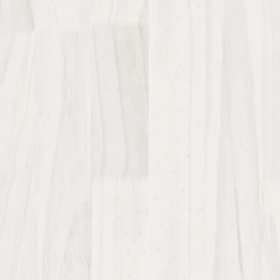 Cadre de lit sans matelas blanc 120x200 cm bois massif - 5