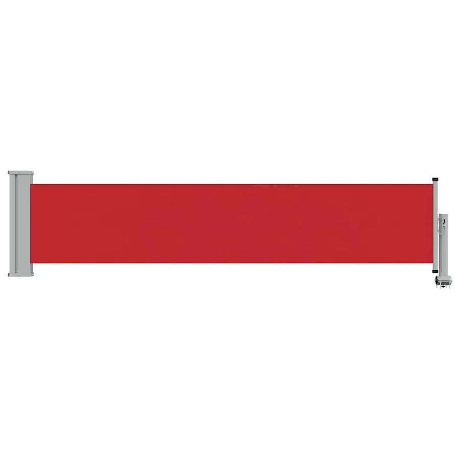 Auvent latéral rétractable de patio 60x300 cm Rouge - 3