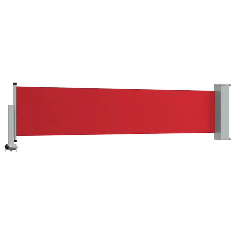 Auvent latéral rétractable de patio 60x300 cm Rouge - 6