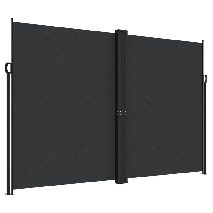 Auvent latéral rétractable noir 220x1000 cm - 2