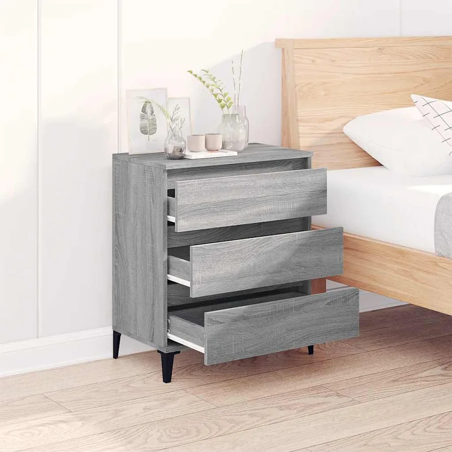 Buffet Sonoma gris 60x35x70 cm Bois d'ingénierie - 3
