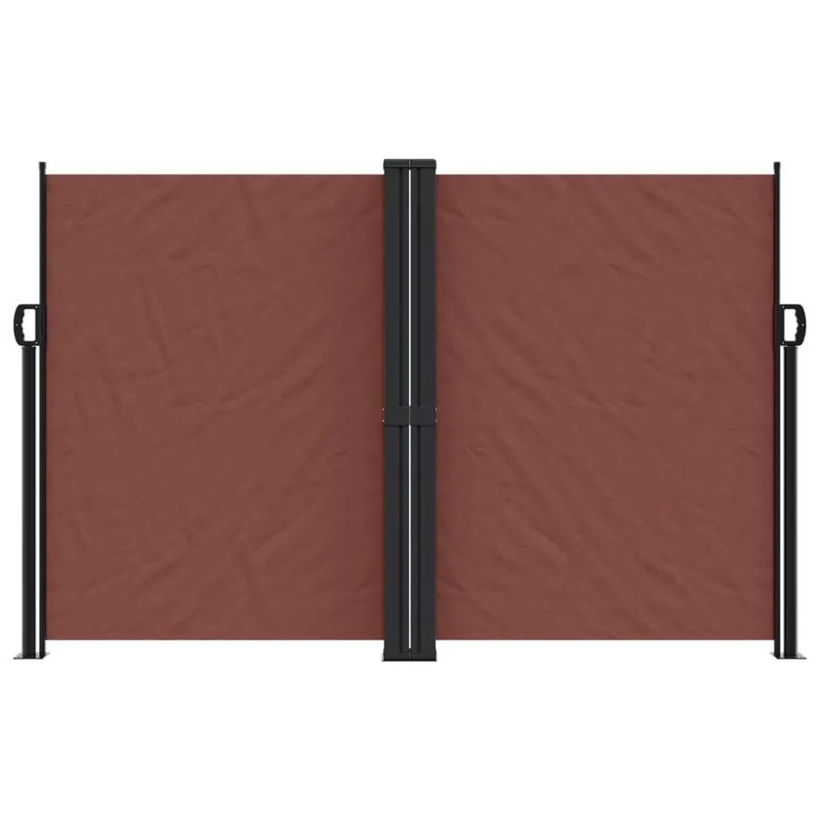 Auvent latéral rétractable marron 160x1200 cm - 3