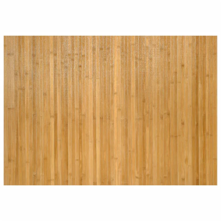 Tapis rectangulaire naturel 70x100 cm bambou - 2
