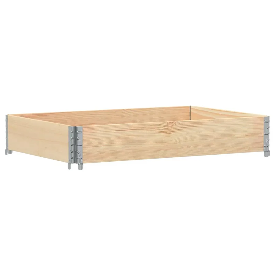 Jardinière 120x80 cm bois massif de pin - 2