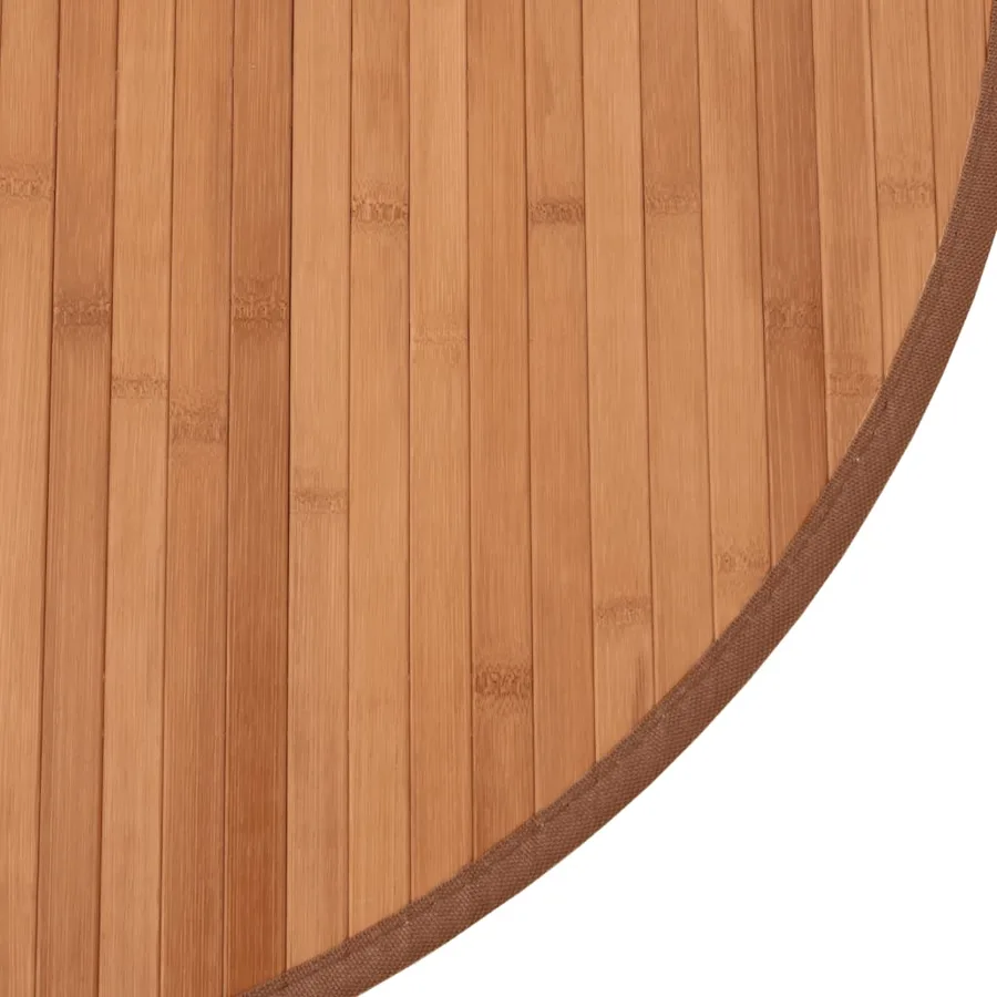 Tapis rond naturel 60 cm bambou - 6