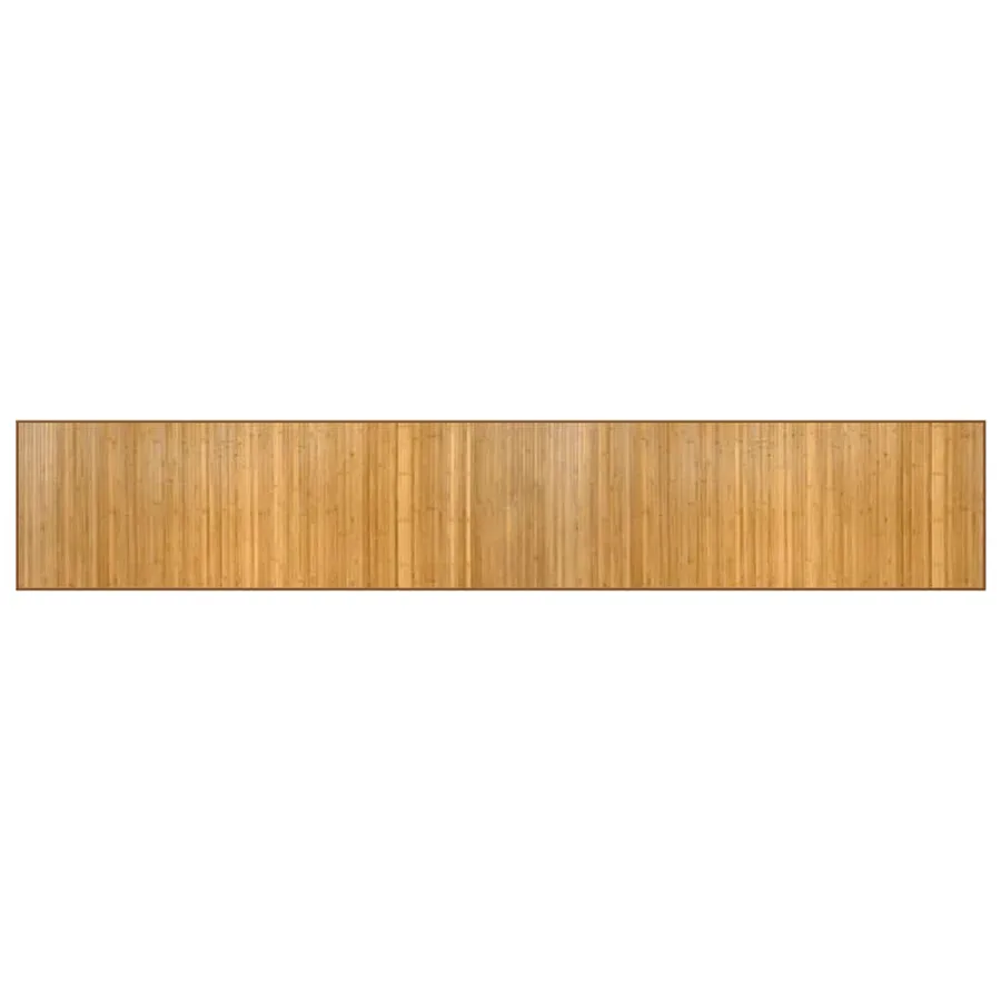 Tapis rectangulaire naturel 70x400 cm bambou - 2