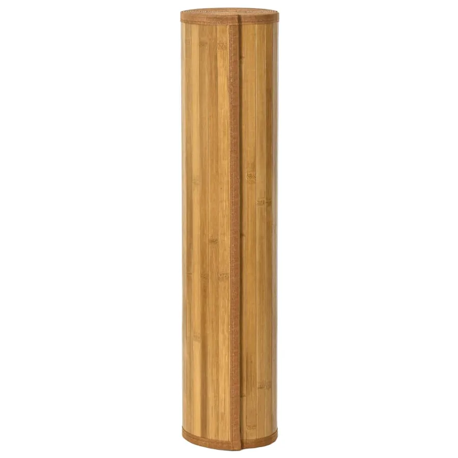 Tapis rectangulaire naturel 70x400 cm bambou - 3