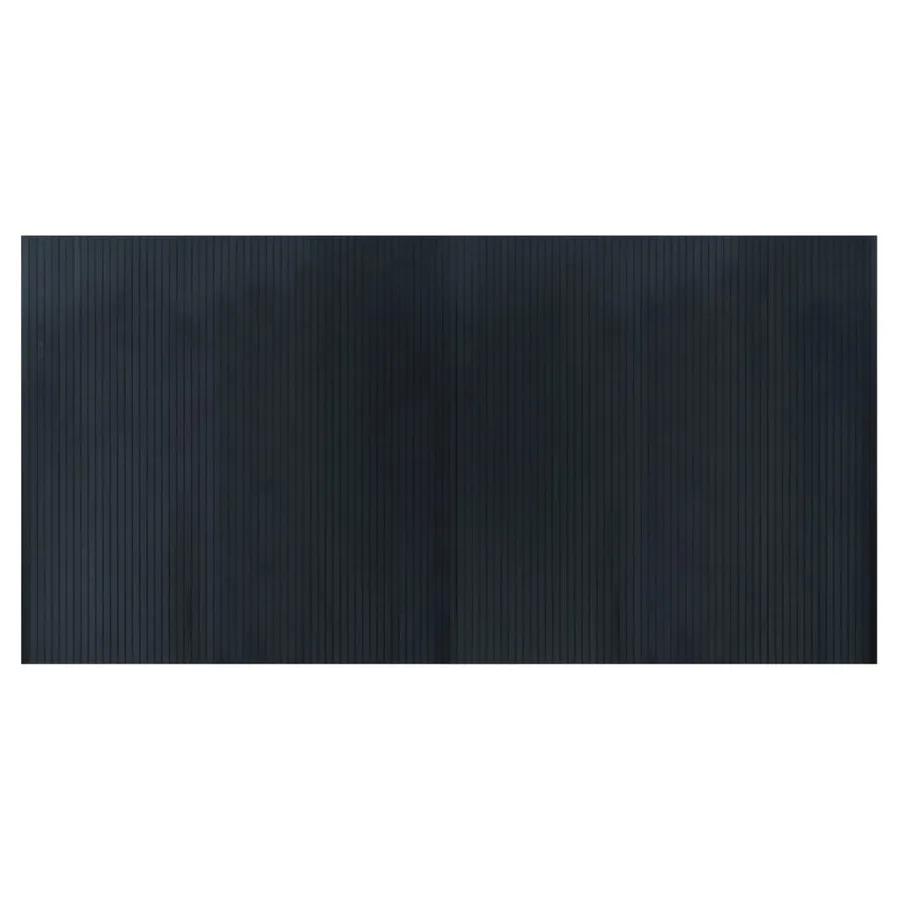 Tapis rectangulaire gris 100x200 cm bambou - 2