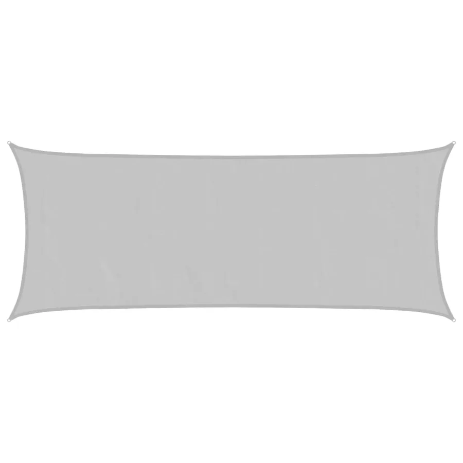 Voile d'ombrage gris clair 5x2 m 100% polyester oxford - 2
