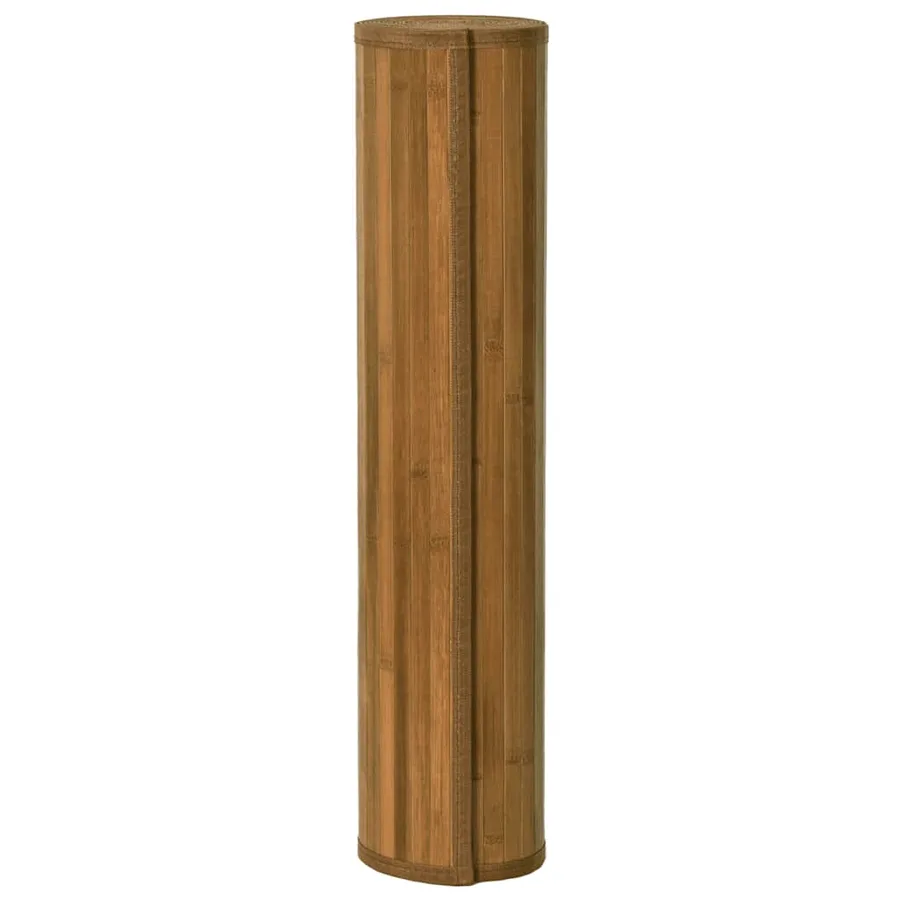Tapis rectangulaire marron 60x1000 cm bambou - 3