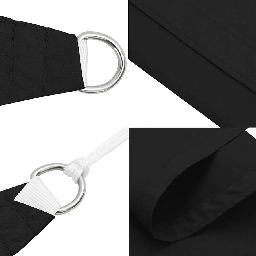 Voile de parasol tissu oxford rectangulaire 3,5x5 m noir - 6