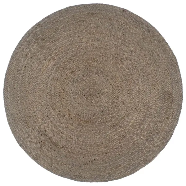 Tapis fait à la main Jute Rond 210 cm Gris