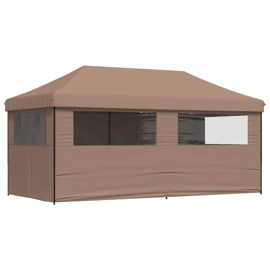 Tente de réception pliable escamotable avec 4 parois latérales - 4