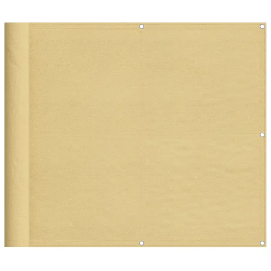 Écran de balcon sable 90x300 cm 100% polyester oxford - 2