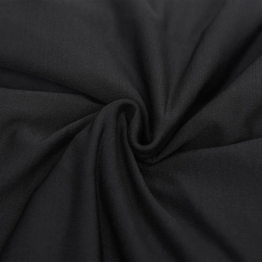 Housse extensible de canapé 2 places Noir Jersey de polyester - 4