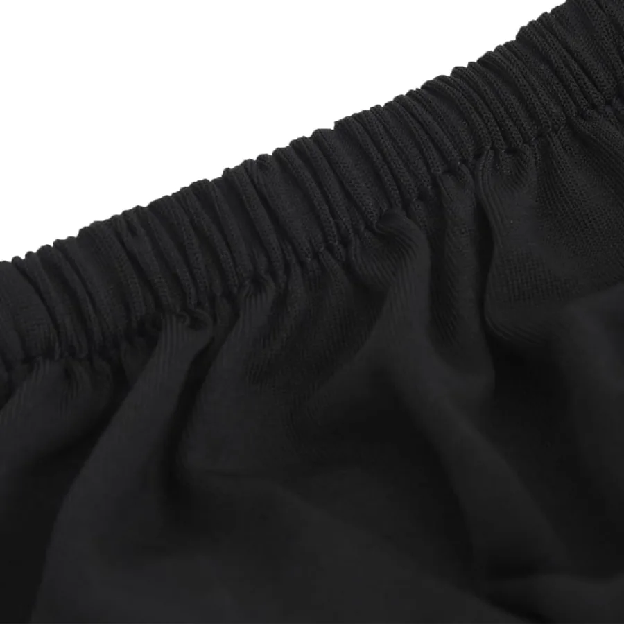 Housse extensible de canapé 2 places Noir Jersey de polyester - 5