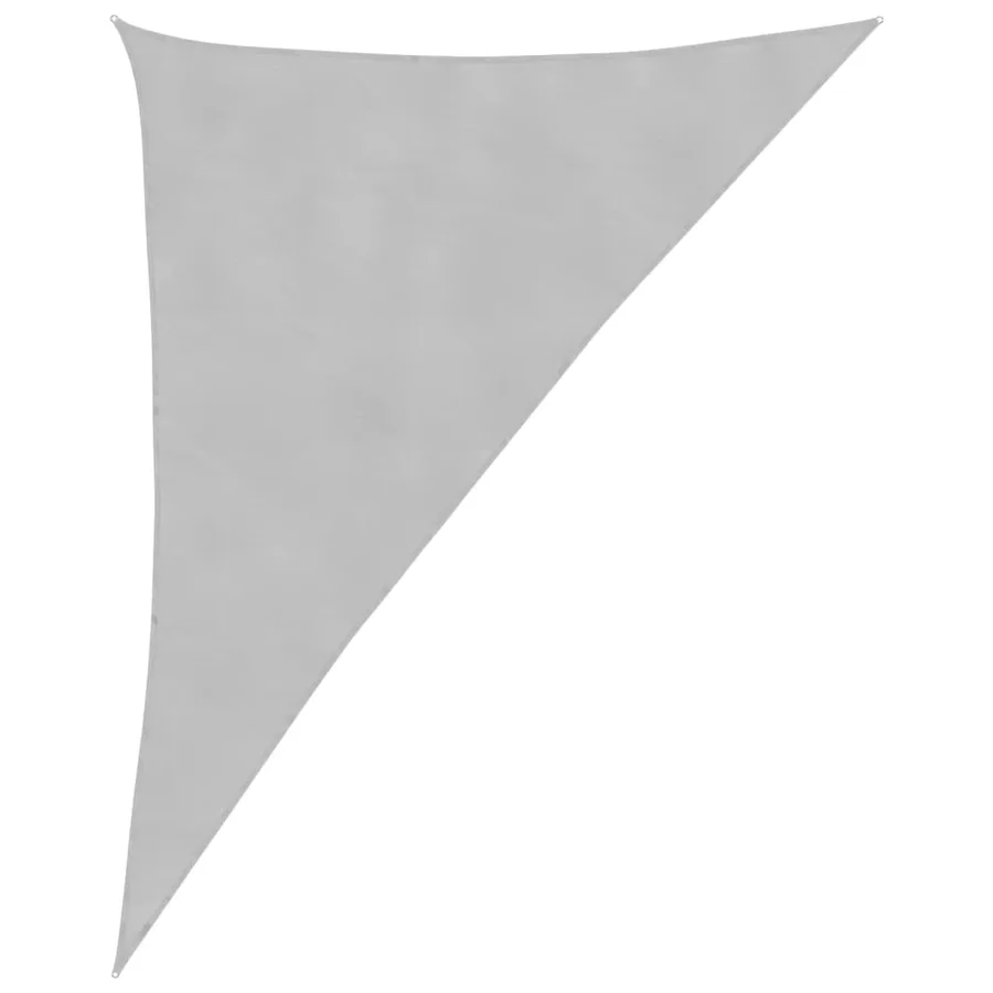 Voile d'ombrage gris clair 4x5x6,4 m 100% polyester oxford - 2