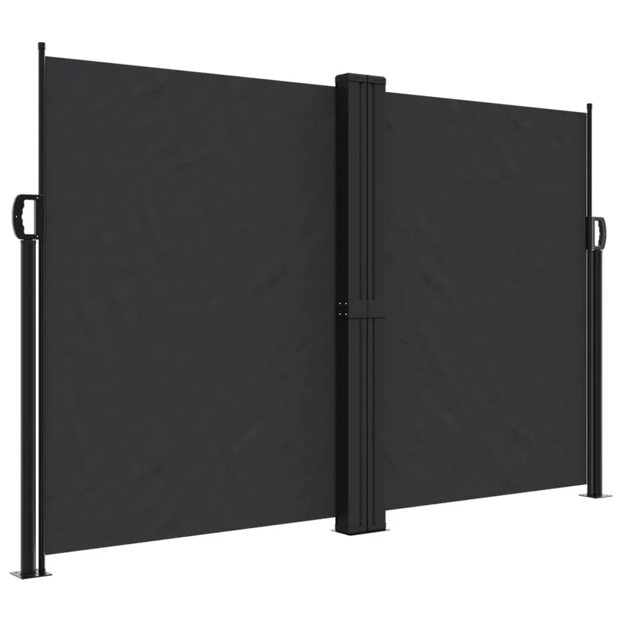 Auvent latéral rétractable noir 160x1000 cm - 2