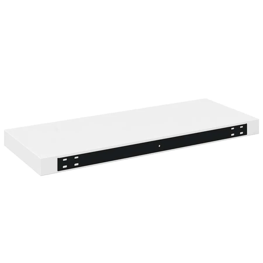 Étagère murale flottante Blanc brillant 60x23,5x3,8 cm MDF - 8