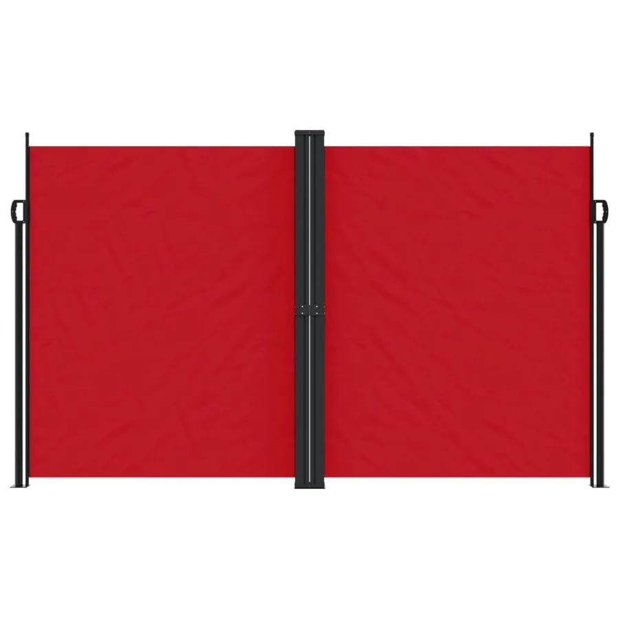 Auvent latéral rétractable rouge 200x1000 cm - 3
