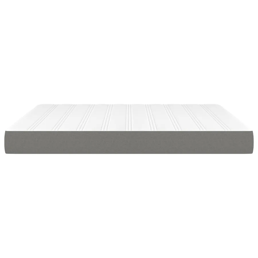 Matelas de lit à ressorts ensachés fermeté moyenne Gris foncé 180x200x20 cm - 4