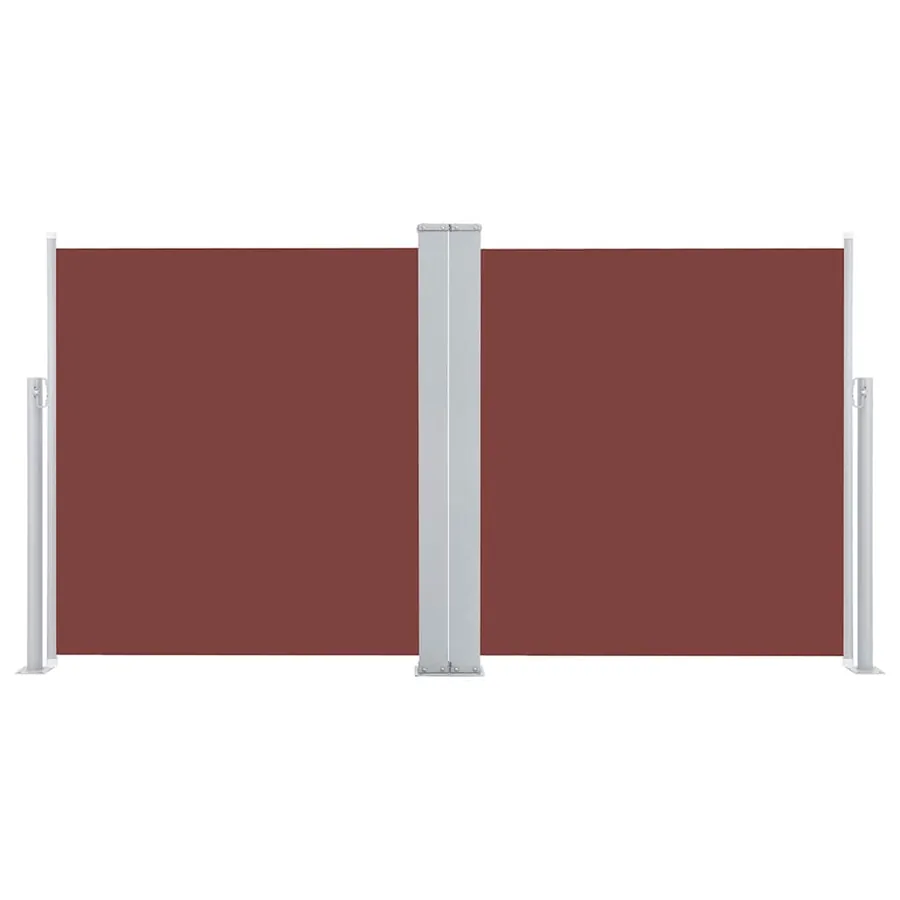 Auvent latéral rétractable Marron 100 x 600 cm - 3