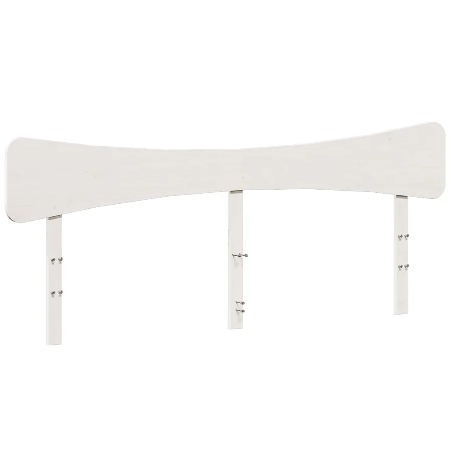 Tête de lit blanc 180 cm bois massif de pin - 2