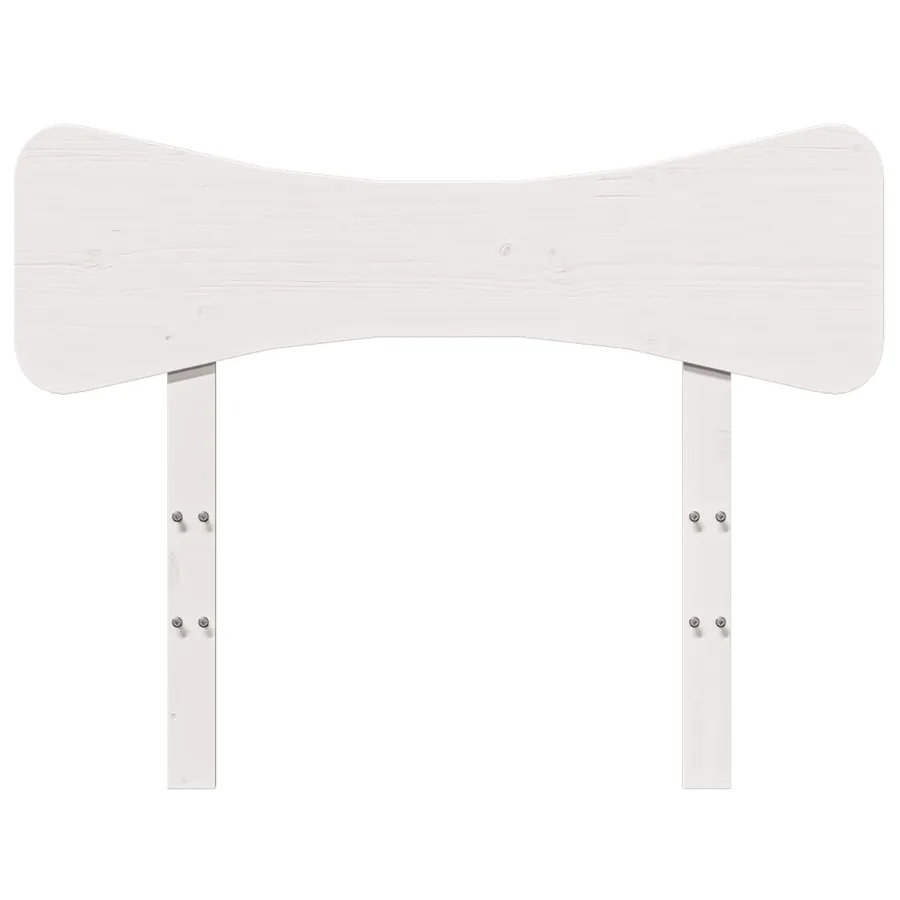 Tête de lit blanc 75 cm bois massif de pin - 4