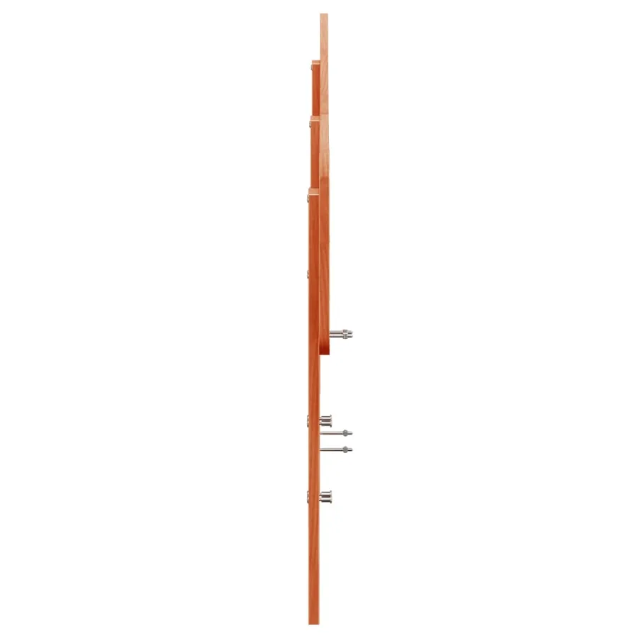 Tête de lit cire marron 200 cm bois massif de pin - 5