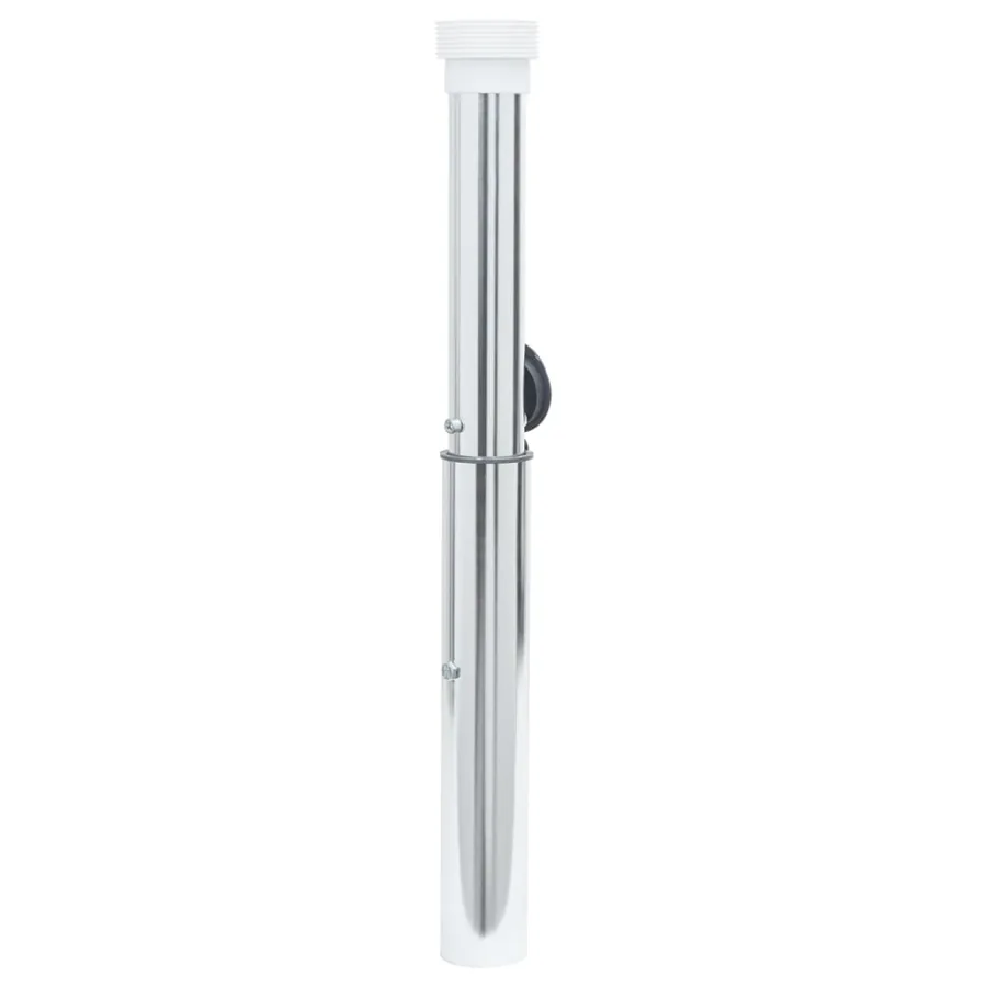 Base de parasol enterrée pour mât 40-50 mm argenté aluminium - 2