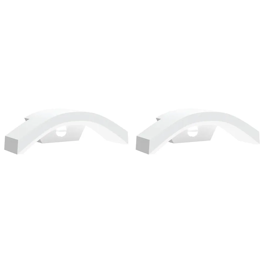 Appliques murales LED d'extérieur avec capteurs 2 pcs blanc - 2