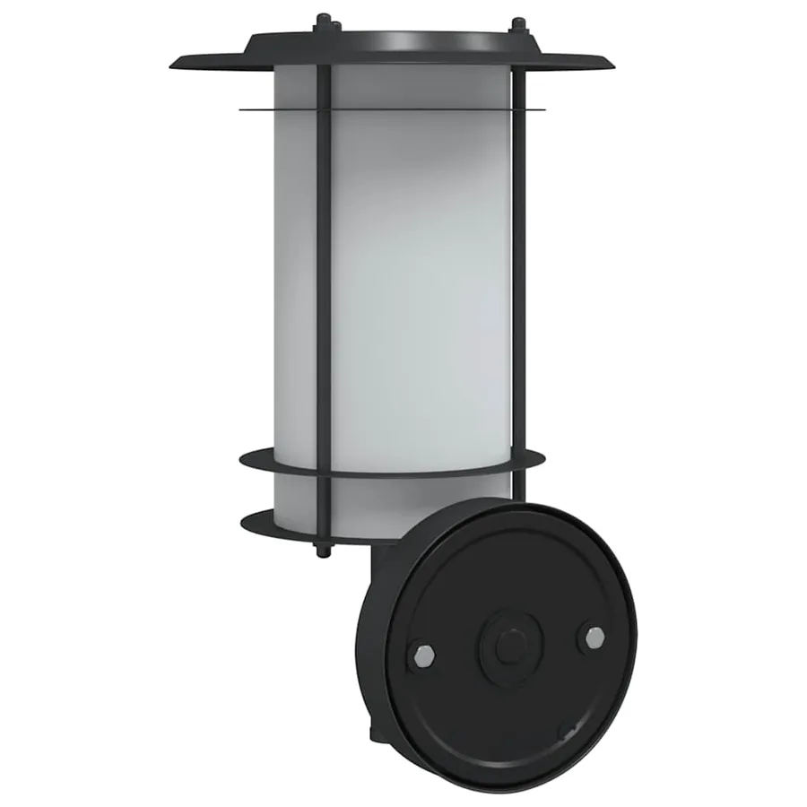 Applique murale d'extérieur noir acier inoxydable - 6