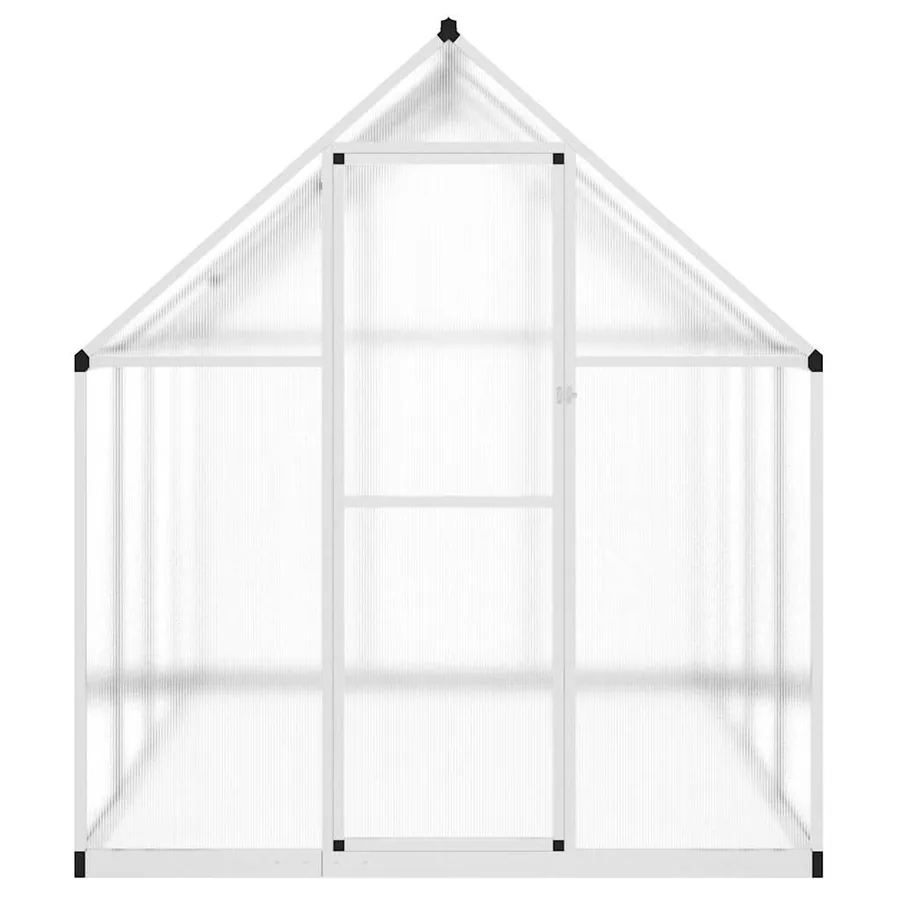 Serre avec cadre de base argenté 224x169x195 cm aluminium - 3