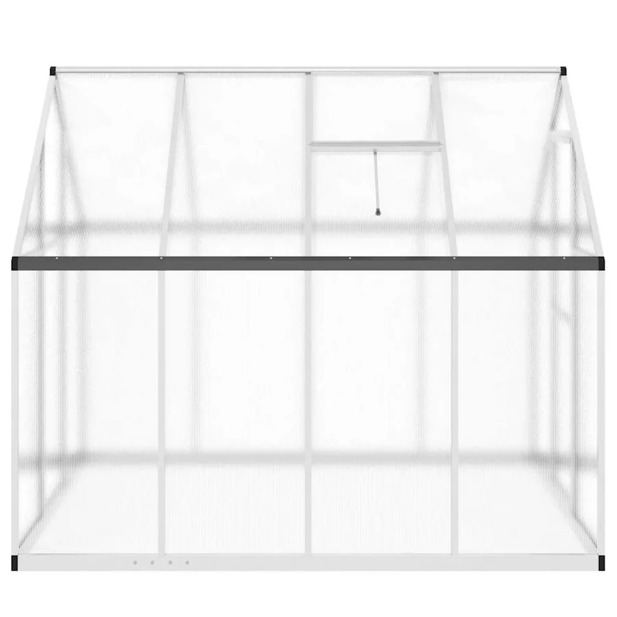 Serre avec cadre de base argenté 224x169x195 cm aluminium - 4