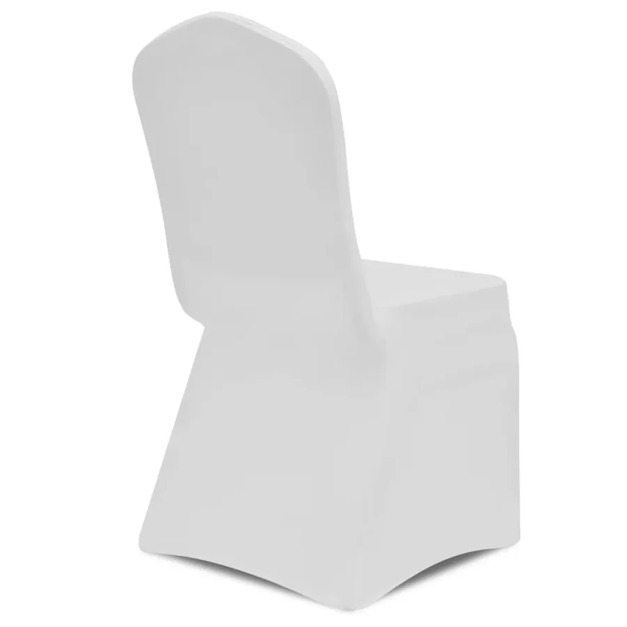 Housses élastiques de chaise Blanc 24 pcs - 5
