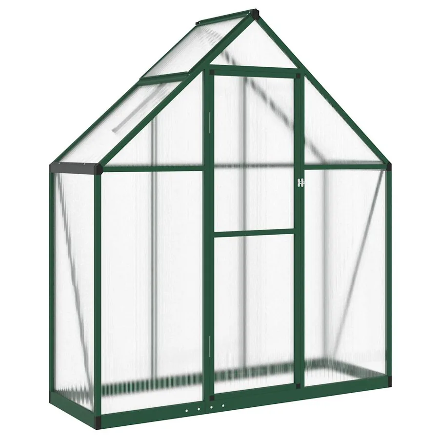 Serre avec cadre de base vert 169x58x195 cm aluminium - 2