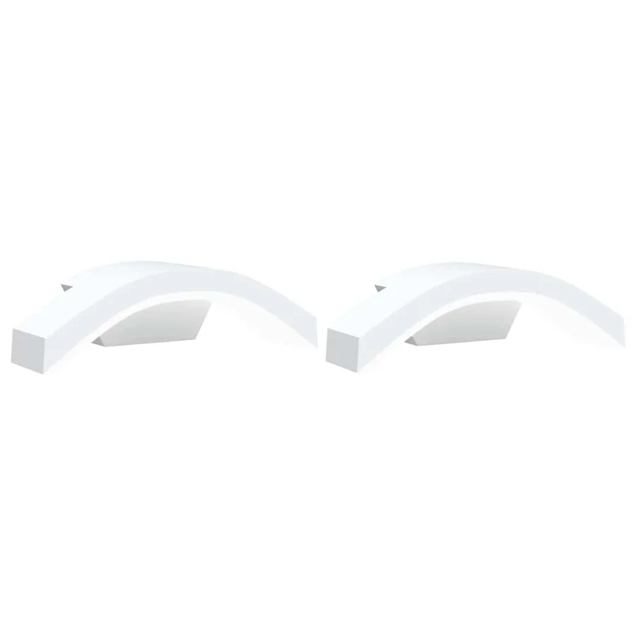 Appliques murales LED d'extérieur 2 pcs blanc - 2
